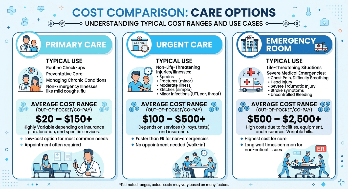 urgent care cost