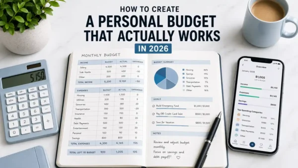 HOW TO CREATE A PERSONAL BUDGET THAT ACTUALLY WORKS IN 2026